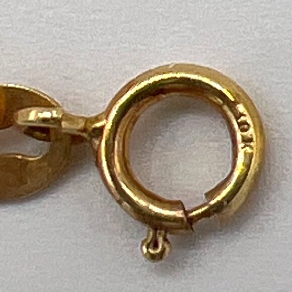 10K Gold Italy 20” Twisted Rope Chain w/ PGDA 10K Moissanite Cluster Pendant - Picture 9 of 16